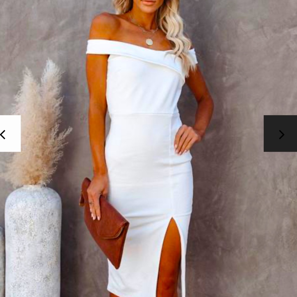 NWOT white ots dress